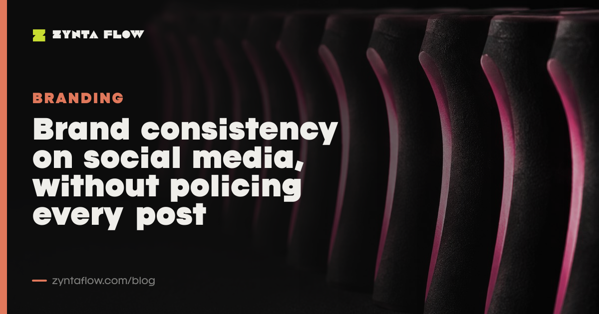 Brand consistency on social media, without policing every post