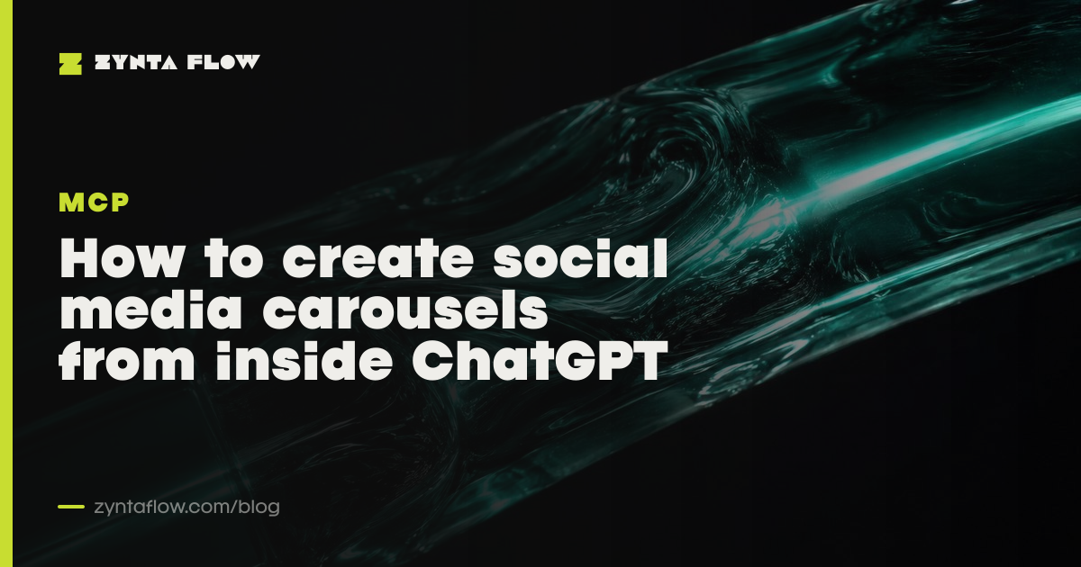 How to create social media carousels from inside ChatGPT