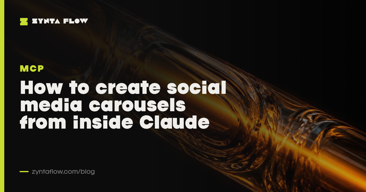 How to create social media carousels from inside Claude