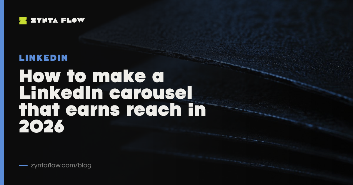 How to make a LinkedIn carousel that earns reach in 2026